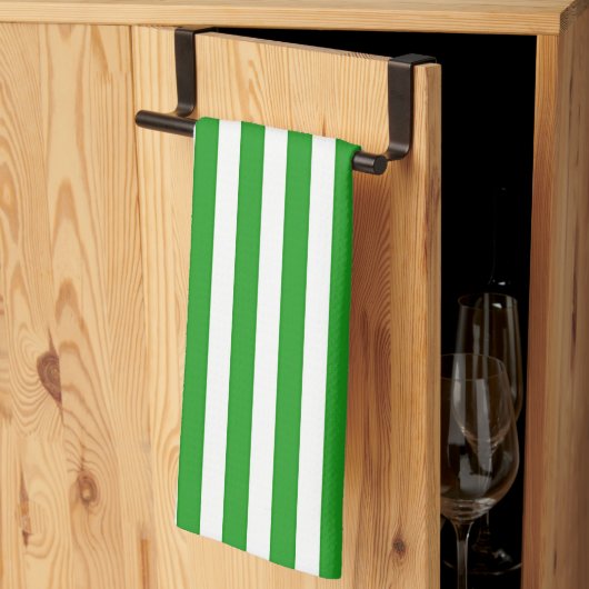 Groene Strepen Keukendoek Theedoek (Derde Gevouwen)