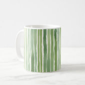 Groene Strepen  Koffiemok (Voorkant links)