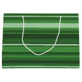 Groene strepen large cadeautasje (Voorkant)