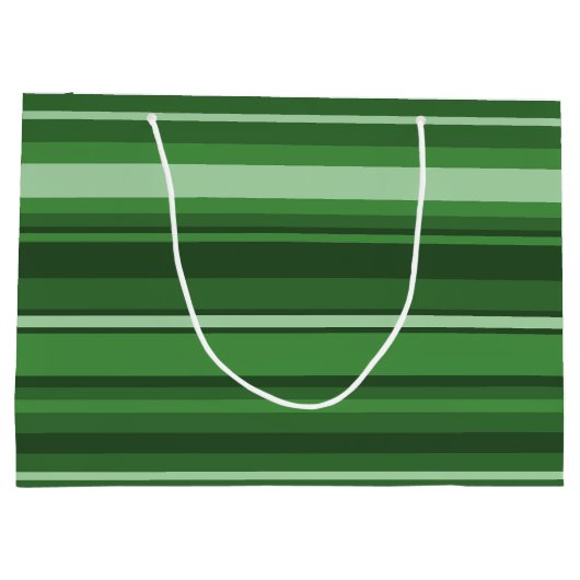 Groene strepen large cadeautasje (Achterkant)