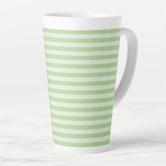 Groene Strepen Latte Mok (Rechterhoek)