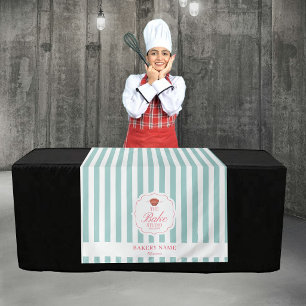 Groene Strepen Logo Tafel Pop-Up Winkel Verkoper L Wandkleed