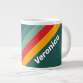 Groene Strepen met Naam Grote Koffiekop (Voorkant rechts)