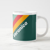 Groene Strepen met Naam Grote Koffiekop (Rechts)
