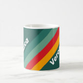 Groene Strepen met Naam Koffiemok (Center)