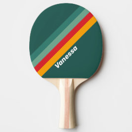 Groene strepen met naam tafeltennisbatje