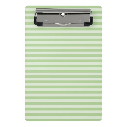 Groene Strepen Mini Klembord (Voorkant)