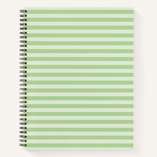 Groene Strepen Notitieboek (Voorkant)