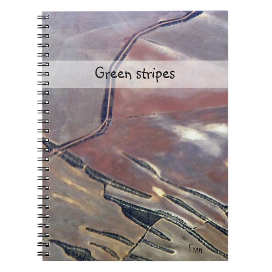groene strepen notitieboek (Voorkant)