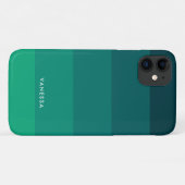 Groene strepen palet Case-Mate iPhone case (Achterkant (horizontaal))