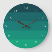 Groene strepen palet grote klok (Voorkant)