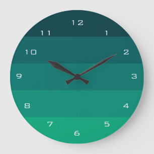 Groene strepen palet grote klok