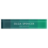 Groene strepen palet naambordje (Voorkant)