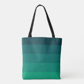 Groene strepen palet tote bag (Achterkant)