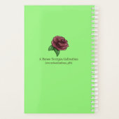 Groene strepen Pastel hart dagelijks Planner (Achterkant)