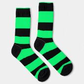 Groene strepen patroon sokken (Rechts)