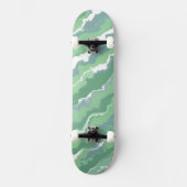 Groene Strepen Persoonlijk Skateboard (Voorkant)