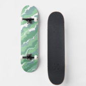 Groene Strepen Persoonlijk Skateboard (Voorkant)