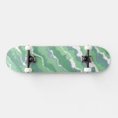 Groene Strepen Persoonlijk Skateboard (Horizontaal)