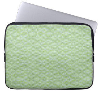 Groene Strepen Pompoen Patroon Laptop Sleeve