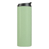 Groene Strepen Pompoen Patroon Thermosbeker (Gedraaid links)