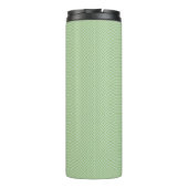Groene Strepen Pompoen Patroon Thermosbeker (Achterkant)