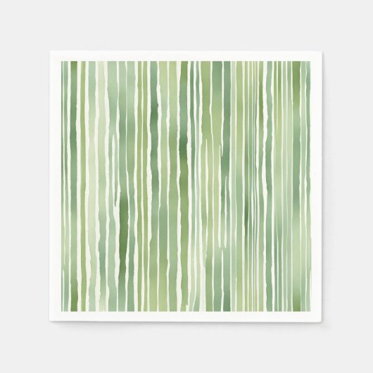 Groene Strepen Servet (Voorkant)