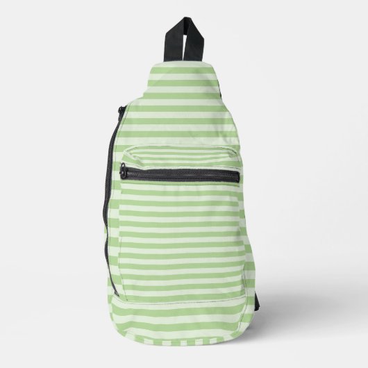 Groene Strepen Sling Bag (Voorkant)