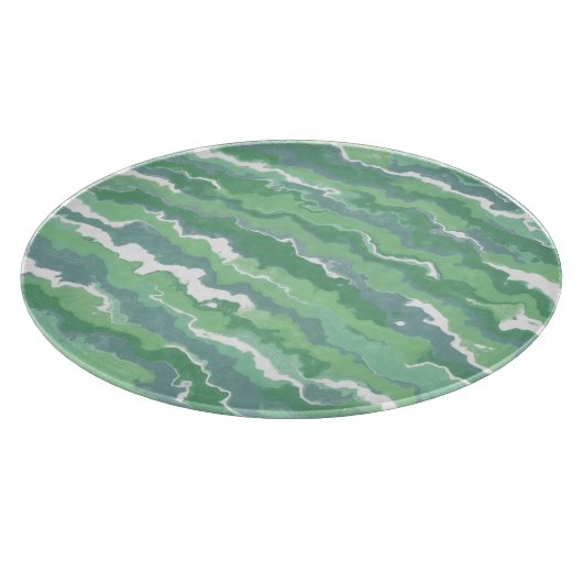 Groene Strepen Snijplank (Hoek)