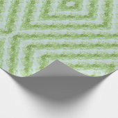 Groene Strepen Squash Patroon Cadeaupapier (Hoek)