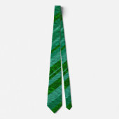 Groene strepen stropdas (Voorkant)