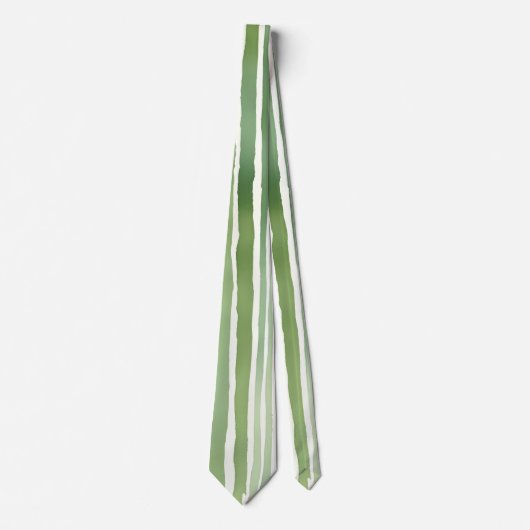 Groene Strepen Stropdas (Voorkant)