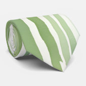 Groene Strepen Stropdas (Opgerold)