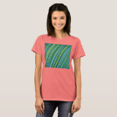 Groene strepen T Shirt (Voorkant volledig)