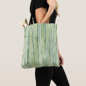 Groene Strepen  Tote Bag (Dichtbij)