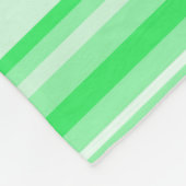 Groene strepen van lente fleece deken (Hoek)