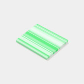 Groene strepen van lente post-it® notes (Schuin)