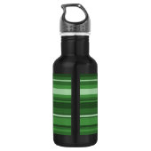 Groene strepen waterfles  (Achterkant)