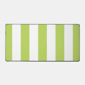 Groene strepen, witte strepen, gestreept patroon bureaumat (Voorkant)