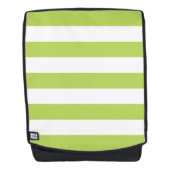 Groene strepen, witte strepen, gestreept patroon rugtassen (Voorkant)