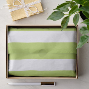 Groene strepen, witte strepen, gestreept patroon tissuepapier
