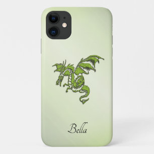 Groene strijkdraak met naam Case-Mate iPhone case