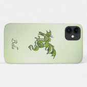 Groene strijkdraak met naam Case-Mate iPhone case (Achterkant (horizontaal))