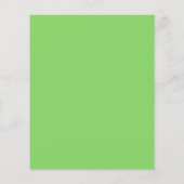 Groene strik bruiloftsfeest bedankkaart (Achterkant)