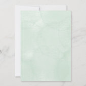 Groene strik & elegante script stijlvolle verjaard kaart (Achterkant)