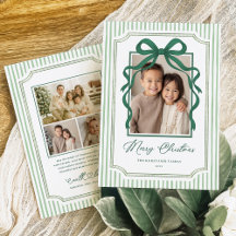 Groene Strik Kerst Foto