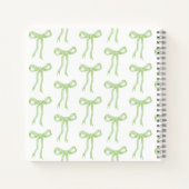 Groene strik 'Trouwende knoop' Bruidsjonker gasten Notitieboek (Achterkant)