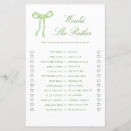 Groene Strik Zou Ze Liever Bruiloft Feest Spel