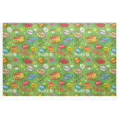 Groene stripboekstof stof (Fat Quarter)