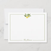 Groene Stripe Lemon Branch - Speciaal verhaal Notitiekaartje (Voorkant)